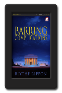Cover of the lesbian romance Barring Complications by Blythe Rippon