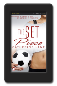Cover of the lesbian sports romance The Set Piece by Catherine Lane