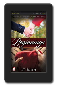Cover of the lesbian romance Beginnings by LT Smith