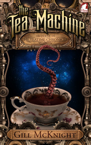 Cover to Ylva Publishing's The Tea Machine by Gill McKnight