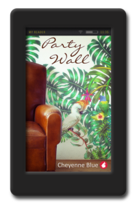 Cover of the enemies to lovers lesbian romance Party Walls by Cheyenne Blue