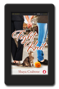 Cover of the charming second-chance lesbian romance Tight Knit by Shaya Crabtree