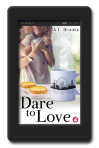 Cover of the slow-burn lesbian romance Dare to Love by A.L. Brooks
