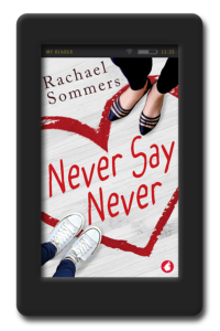 Cove of Never Say Never by Rachael Sommers, an age-gap, opposites-attract lesbian romance between a nanny and her career-climbing boss that ends in a puddle of melted ice queen.